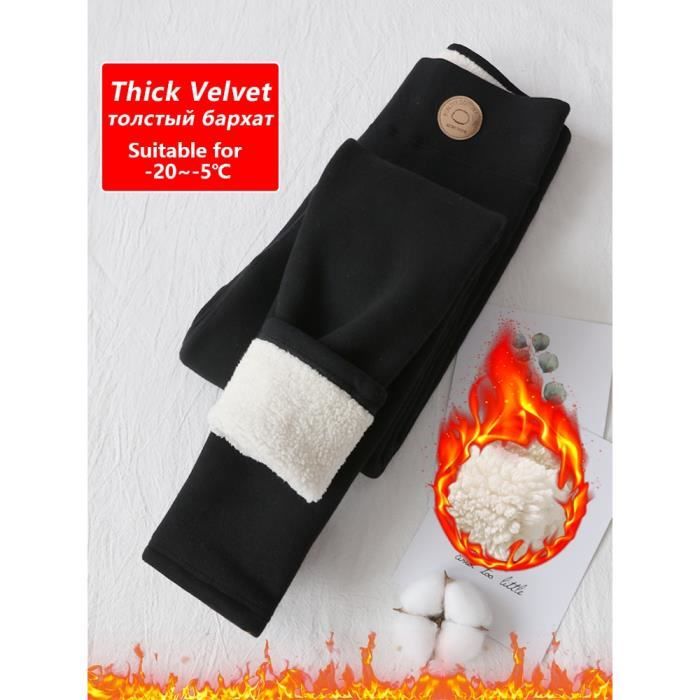 Leggings Chauds En Coton Pour Fille - Doublure Polaire, Taille 110 à 150 - Imprimé Mignon Pour Hiver Et Sport