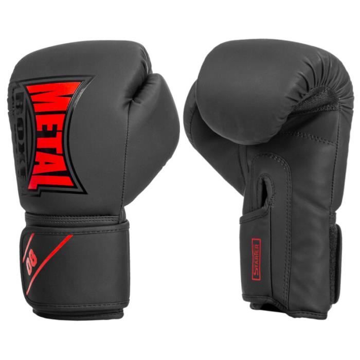 Gants de boxe Metal Boxe Starter noir/rouge 14 oz Cdiscount Sport
