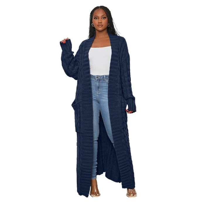 Gilet Cardigan Femme Manteau Long tricot pour femme l gant pull