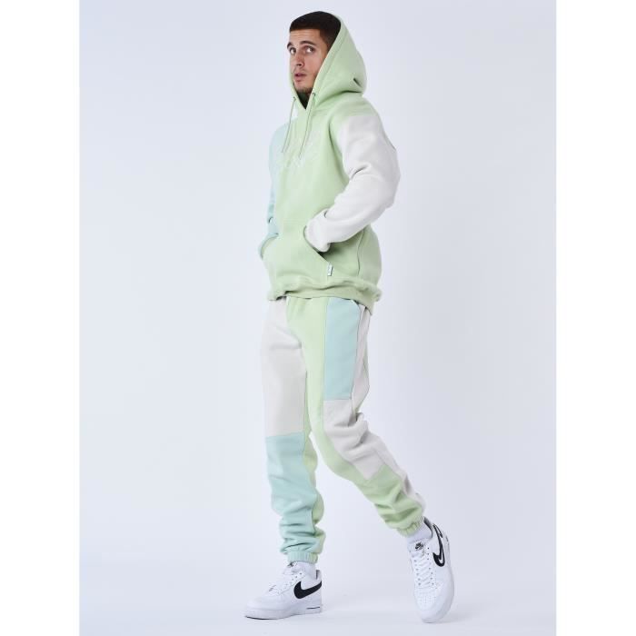 Bas de jogging tricolore PROJECT X PARIS Homme Vert Respirant Indoor
