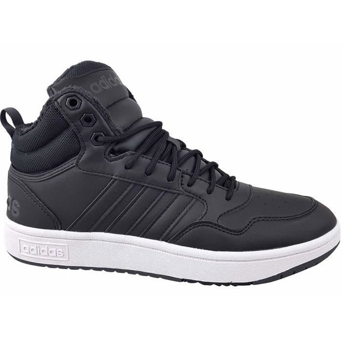 Chaussures ADIDAS Hoops 30 Mid Wtr Noir Homme Adulte Lacets