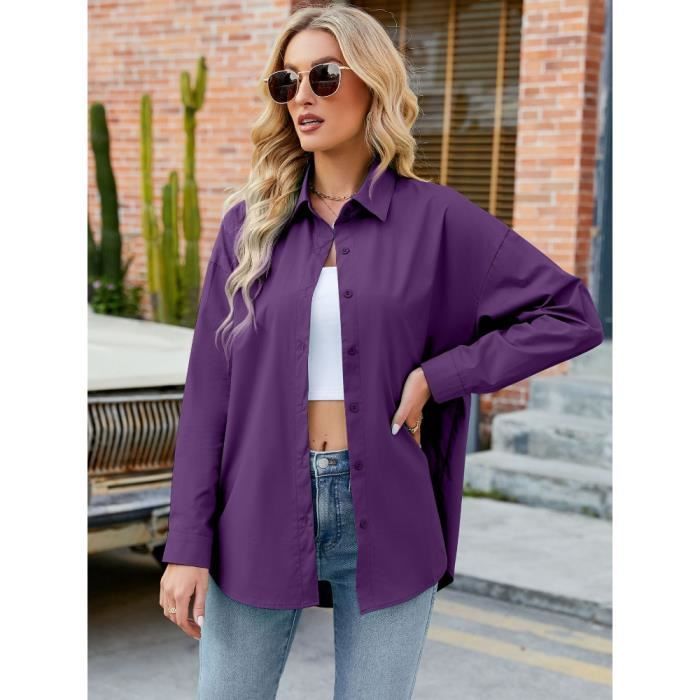 Chemises à manches longues en coton et lin pour hommes, chemise à