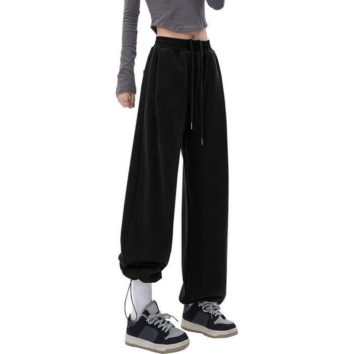 Pantalon Homme Jambes Larges Avec Cordon - Tissu Doux Type Yoga - Style Baggy Hip-Hop Décontracté