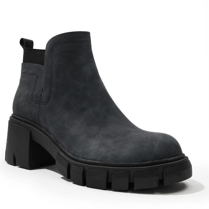 Rewenti Bottes D'Hiver Élégantes Pour Femmes Hauteur Genou Noir Marron Talons Plats Chaussures Automne Hiver Conomies Liquidation Offres