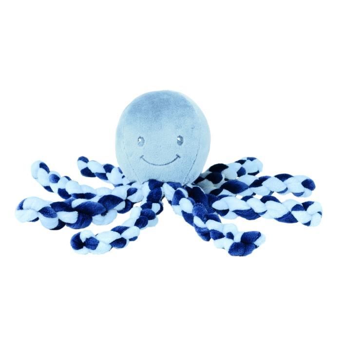 Peluche Pieuvre Bleu - NATTOU - Lapidou - Sentiment de sécurité - Innovante - Mixte