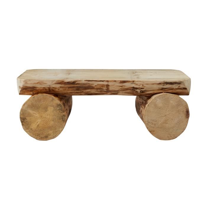 Banc Rustique En Bois 120 Cm Beige 36 0000 Achat Vente Banc D Exterieur Banc Rustique En Bois 120 Cm Cdiscount