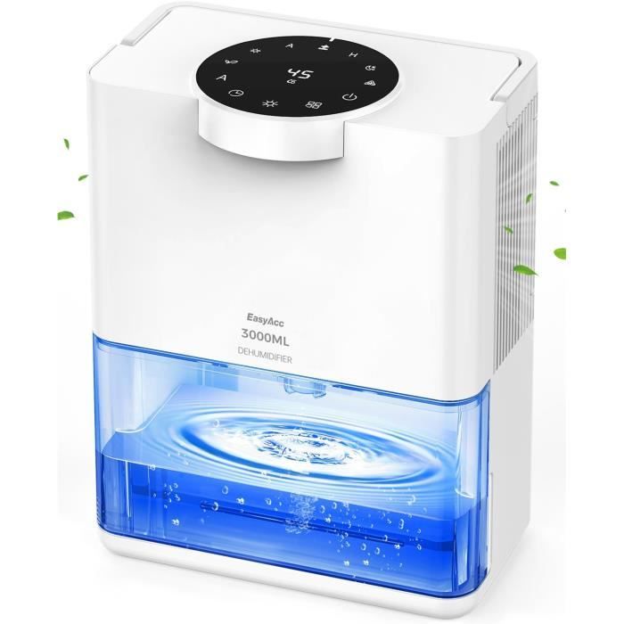 Déshumidificateur D'air électrique Silencieux Avec 3 Modes Et 2 Vitesses - Élimine L'humidité, Améliore Le Confort Intérieur