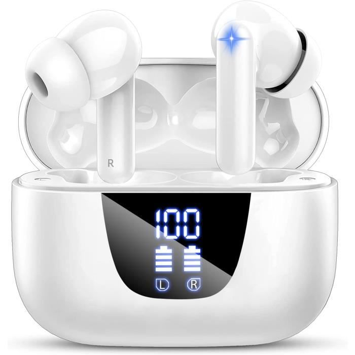 Ecouteurs Bluetooth Sans Fil, Stéréo 3D HiFi Bluetooth 5.4