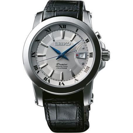 Montre Homme Seiko premier SNQ143P1 Bracelet epais cuir croco Cdiscount Bijouterie