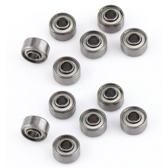 10 Roulements à Billes Miniature 693ZZ 3x8x4 Mm - Neufs, Acier Inox, Double Blindage, Petit Modèle