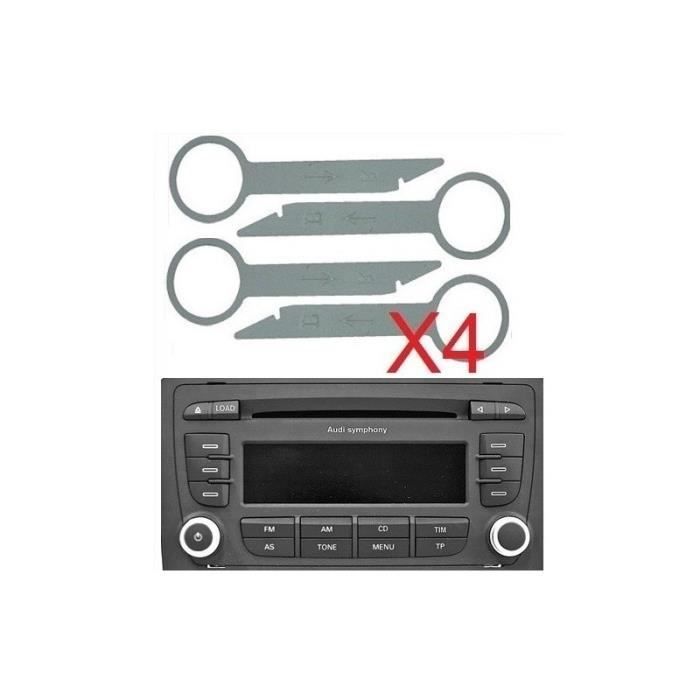 cles d'extraction demontage pour autoradio audi Symphony a3 a4 a6 tt Skyexpert