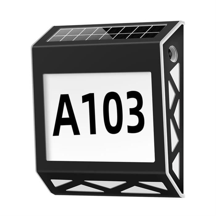 Panneau Numéro De Maison LED Rétroéclairé 3D - Personnalisable, Acrylique, Pour Façade Ou Intérieur