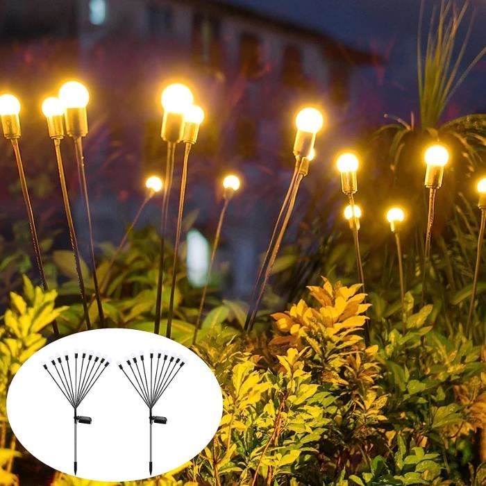 Abeille Luciole Solaire Exterieur Jardin 4 Packs De 10 Led, Lumiere