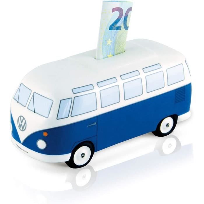 Volkswagen T1 Bus Stainless Steel Water Bottle - 750ml Vacuum Insulated, Vintage Logo, Turquoise - View #3