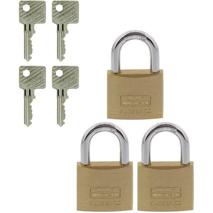 Lot de 3Cadenas Code Cadenas à Combinaison 3 Chiffres Petit Cadenas Serrure Combinée Sans Cle