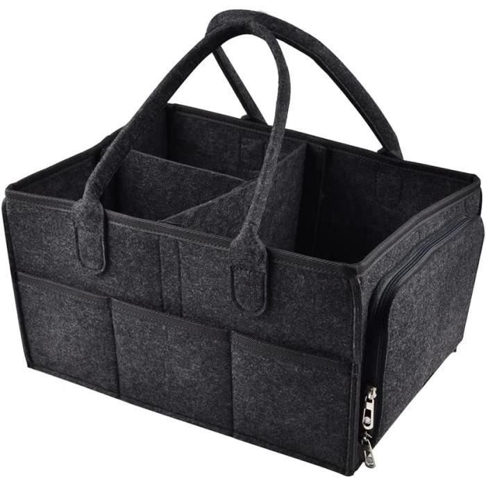 Sacoche Organiseur De Coffre Ferocity En Feutre – 26 X 16 X 26 Cm – Fixation Velcro Antidérapante, Pratique Et Solide