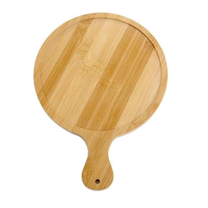Planche à Pizza En Bois D'Hévéa PIZZAMACHETE - 30,5 Cm - Pour Service Table Et Découpe