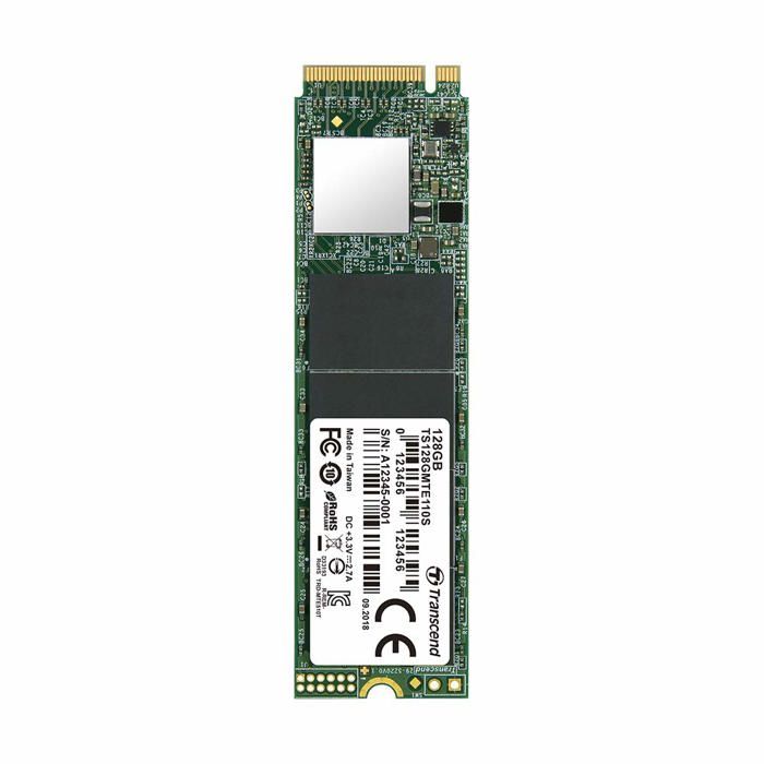 Disque Dur interne TRANSCEND 128GB M.2 2280 PCIe Gen3x4 3D TLC