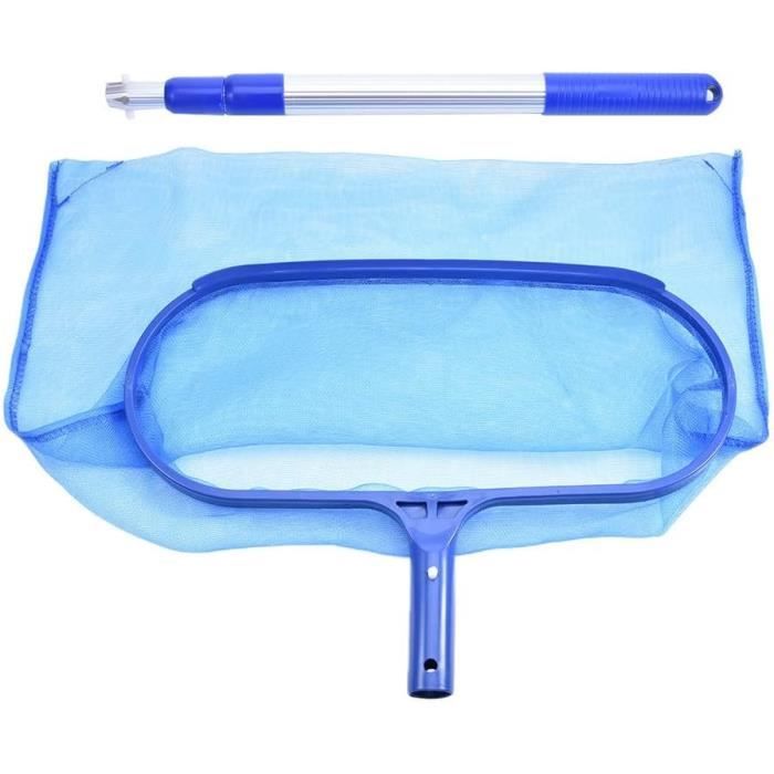 Filet De Protection Pour Skimmer De Piscine - Tige Télescopique, Maille Blanche 39x25 Cm - 10
