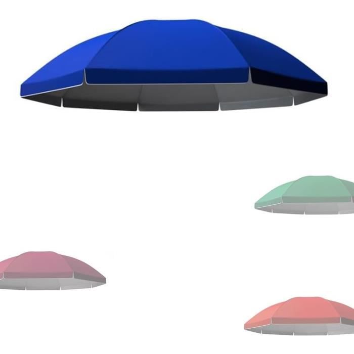 Housse De Rechange 200 Cm/270 Cm/300 Cm, Auvent De Rechange Pour Parasol 6 Baleines/8 Baleines, Toile De Rechange Imperméable / Protection UV 50