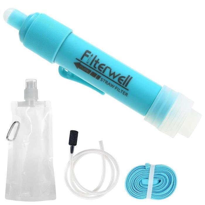 Paille Filtrante à Eau Lixada - Filtration 0,01 Micron, Capacité 5000L - Pour Randonnée, Camping, Survie, Urgence - Livrée Avec Sac - 11