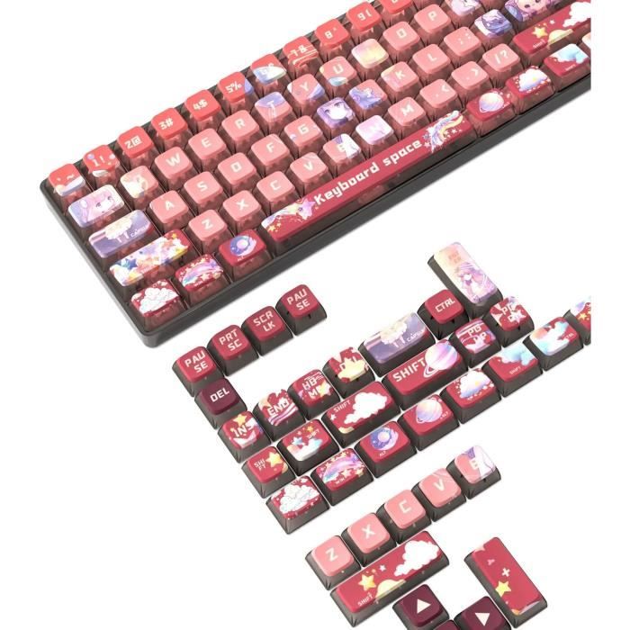 Jeu De 120 Touches Pbt Pudding Keycaps,Profil Asa,Sublimation Thermique ...