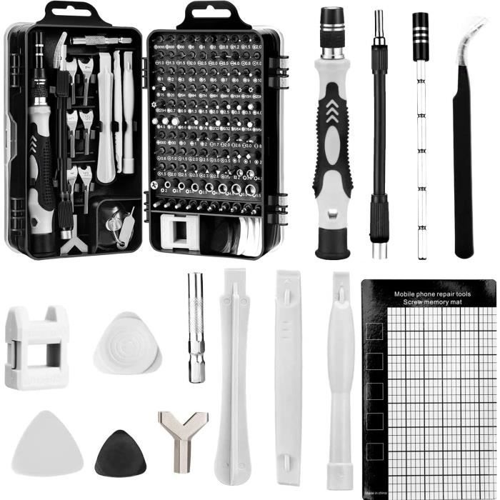Kit Tournevis De Précision 24 En 1 BOBOPACK - Pour Smartphone, Laptop, Console, Montre, Lunettes - Embouts Y, Phillips, Hex... - Manche Ergonomique