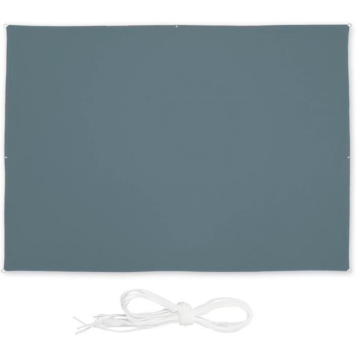 HAIKUS Voile d'ombrage Carré 4x4 m, Toile Ombrage HDPE Respirant (185g/㎡), Filet dombrage 4m avec Protection UV pour Patio Jardin Terrasse Camping Extérieur, Blanc 4x4m