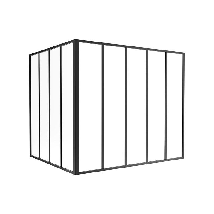 Profilé D'angle En Aluminium Thermolaqué Noir RAL 9005 Mat - 12x12x1,5mm X 1,5m - Alliage EN AW-6063 - Pour Bricolage Et Construction