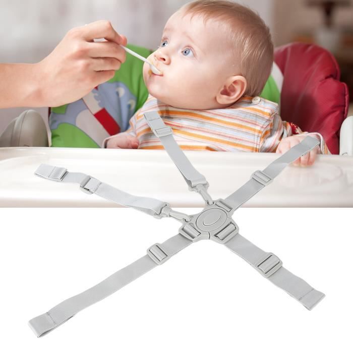 NEUF Ceinture de sécurité pour bébé à 5 points Sangles de chaise haute  Harnais réglable à 5 points Ceinture de sécurité YESM - Cdiscount Bricolage