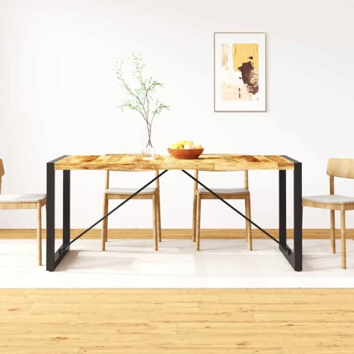 Table de salle à manger avec rallonge VICCO Dix anthracite - 140x76x90 cm -  Bois - Panneaux de particules - Gris - Cdiscount Maison