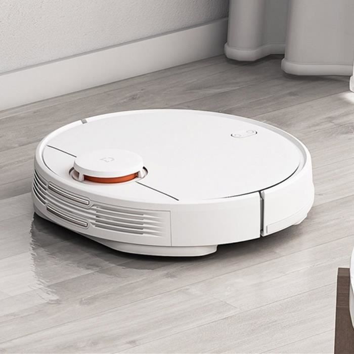 xiaomi mijia 2 en 1 aspirateur robot blanc de balayage d essuyage nettoyeur et laveur cdiscount electromenager