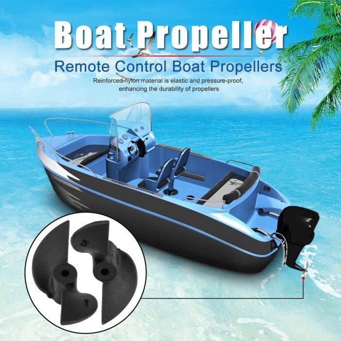 Dilwe Hélices de RC Bateau, CW CCW 3 Lames Hélices de 4mm Arbre