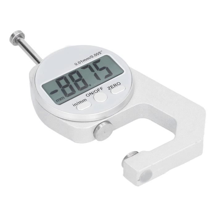 Outil Mesure Métrique Micromètre Digital AUTOUTLET 0-25mm - Jauge Électronique Précision 0.001mm Avec Écran LCD Micromètre Extérieur Digital