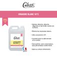 GLOSS- Vinaigre blanc 18°- Détartre & fait briller - Formule concentrée et naturelle -Contact alimentaire -5L-Fabrication Française-1