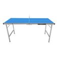 COUGAR - Table de Ping Pong Mini 1500 Portable Bleu - Cadre Robuste Aluminium, Protections Angles-1