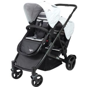 poussette jumeaux looping black emotion