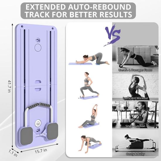 Planche Pilates Reformer Compact 5-en-1 Pour La Maison 2025 – Pliable, Multifonction Et Abdo Fitness
