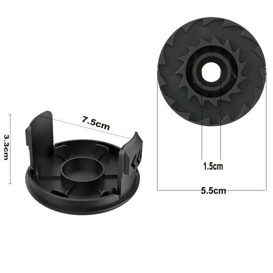 XIJIANG Lot De 2 Couvercles De Bobine De Rechange Compatibles Bosch EasyGrassCut 23-26-18-230-260