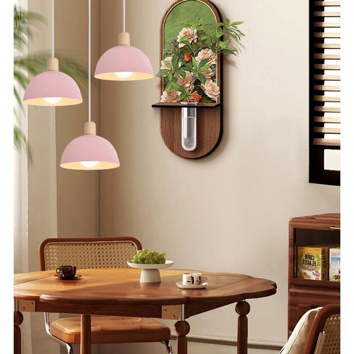 Suspension Nordique à Double Verre – Cordon Réglable 150 Cm, Douille E27, Design Moderne Pour Salon/cuisine