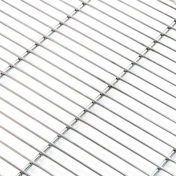 Wiltec Grille Barbecue Carrée Inox 54 X 34 Cm – Acier Inoxydable Anti-Rouille, Pour BBQ Charbon, Gaz, Plancha, Grillades Viandes Légumes Poisson, Jardin & Terrasse