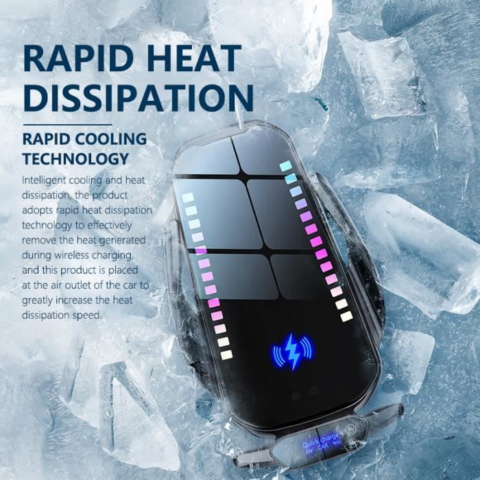 Universal - 15W Magnétique Voiture Chargeur Sans Fil Porte-téléphone Charge Sans
