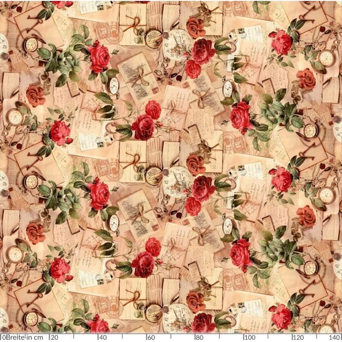 Nappe De Table En Toile Cirée Motif De Maison De Campagne Avec Roses Et