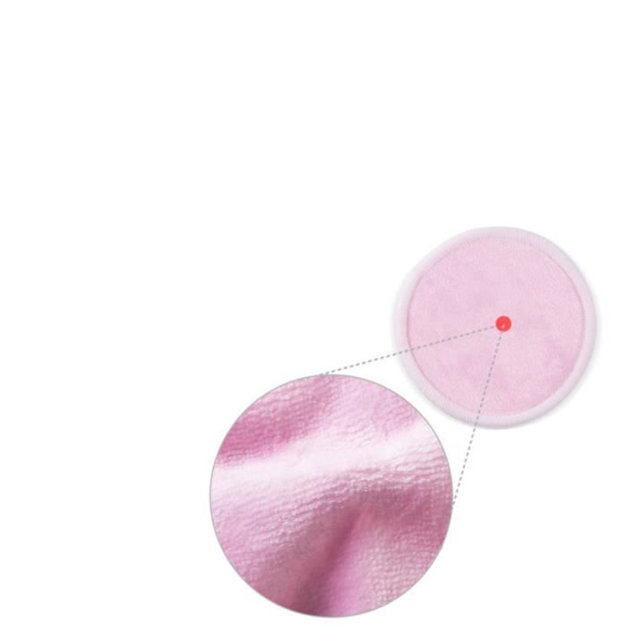 22 Tampons Démaquillants Lavables En Bambou - Doux Et Réutilisables Avec Sac De Lavage | Pour Tous Types De Peau