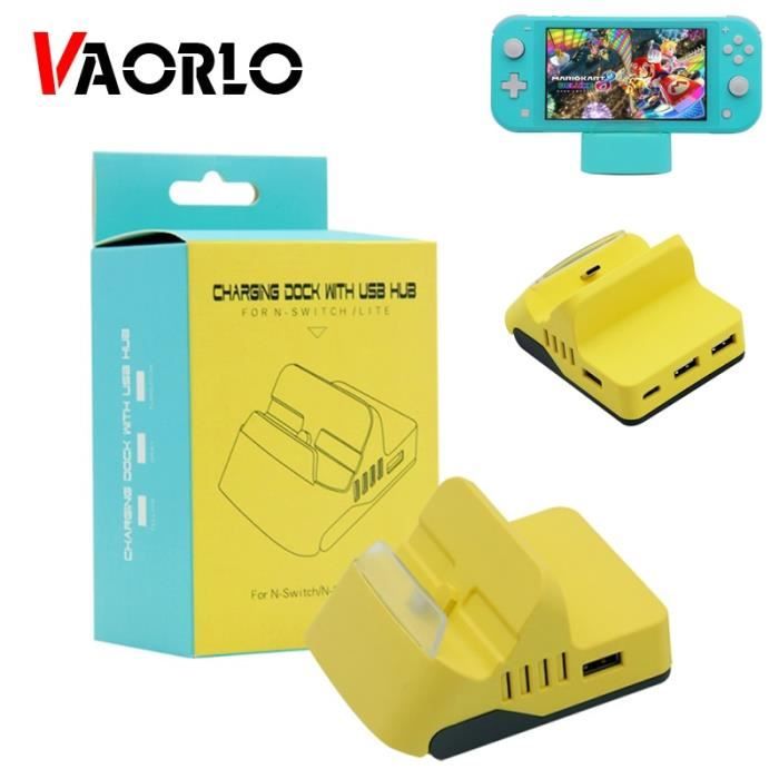 Jeux vidéo,VAORLO – support de station d'accueil universel réglable pour  Nintendo Switch-Switch Lite,chargeur USB - Type Yellow - Cdiscount