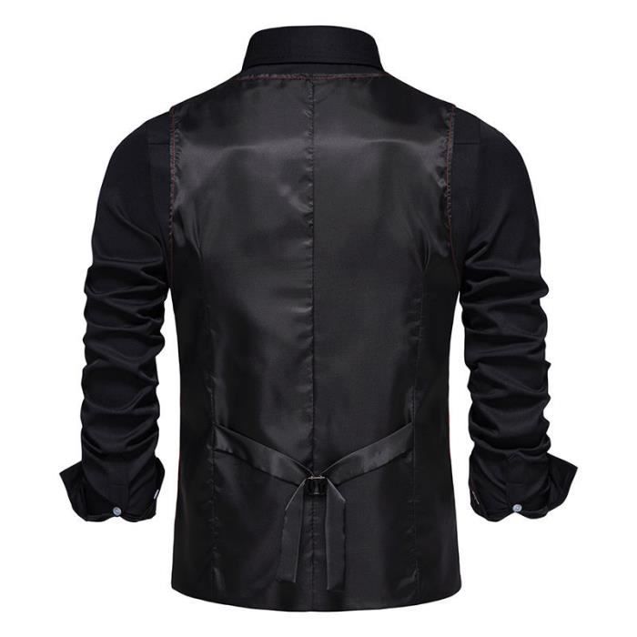 Homme Vintage Veste Casual Business sans Manche Slim Fit Gilet Homme Vintage Veste Casual Business sans Manche Slim Fit Gilet
