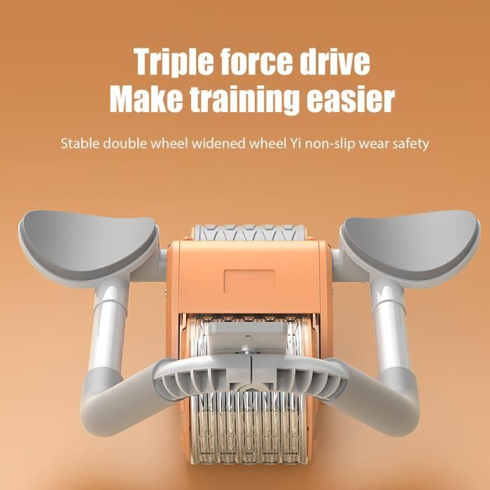 Roue D'exercice Abdominale à Rebond Automatique, Avec Support De
