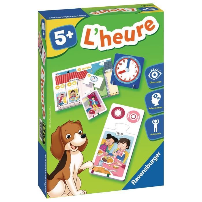 Jeu éducatif puzzle L'heure - RAVENSBURGER - 5 ans et +