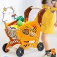 65PCS Enfant Jouets d'imitaion Jeux Supermarché Caissier Chariot Panier Compteur Bonbons Maison de Jeu Luxueux-2