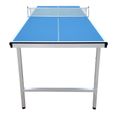 COUGAR - Table de Ping Pong Mini 1500 Portable Bleu - Cadre Robuste Aluminium, Protections Angles-2